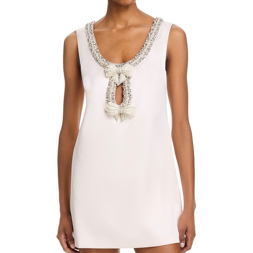 Elegant White Embellished Nightgown